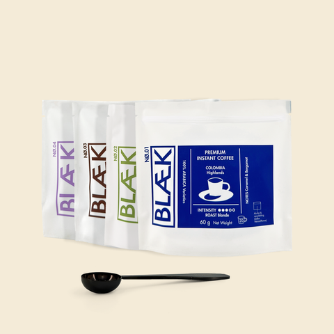 BLÆK Premium Instant Kaffee Starter-Set - 60g Bags