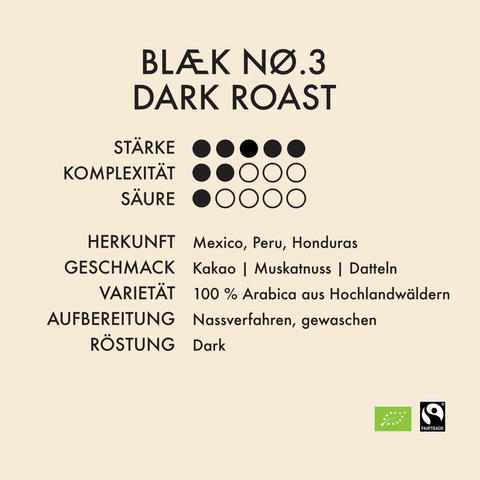 BLÆK Instant Coffee NØ.3 - Dark Roast - Bag